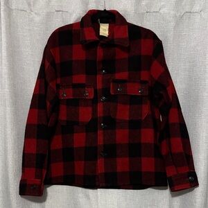 Vintage Skagway Wool Shacket-Red/Black Buffalo Plaid-Men’s Sz M-EUC